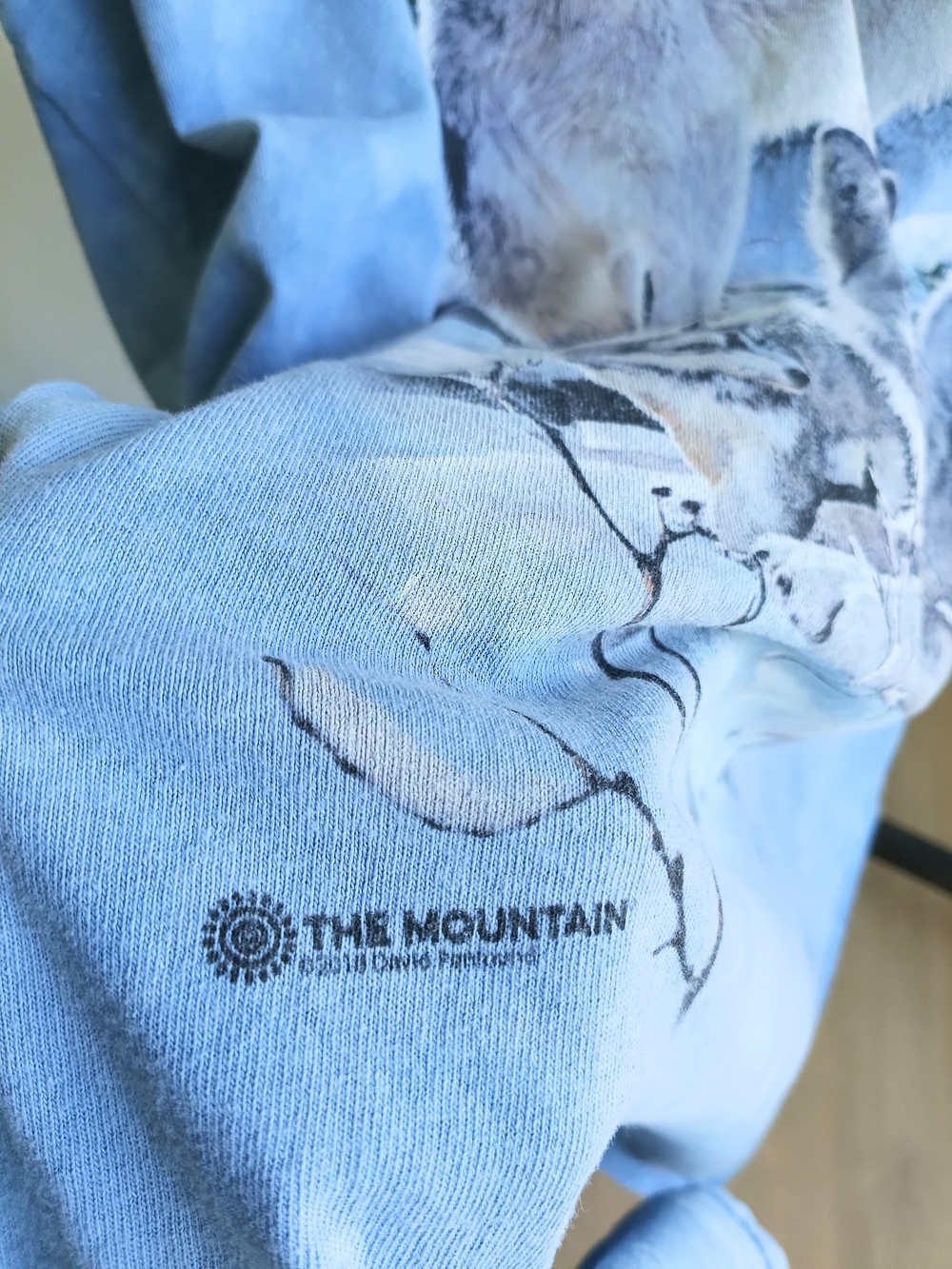 The Mountain Wolf Shirt 3XL Baby Blue Tie Dye Niagara Falls Canada Graphic Tee - Picture 4 of 6